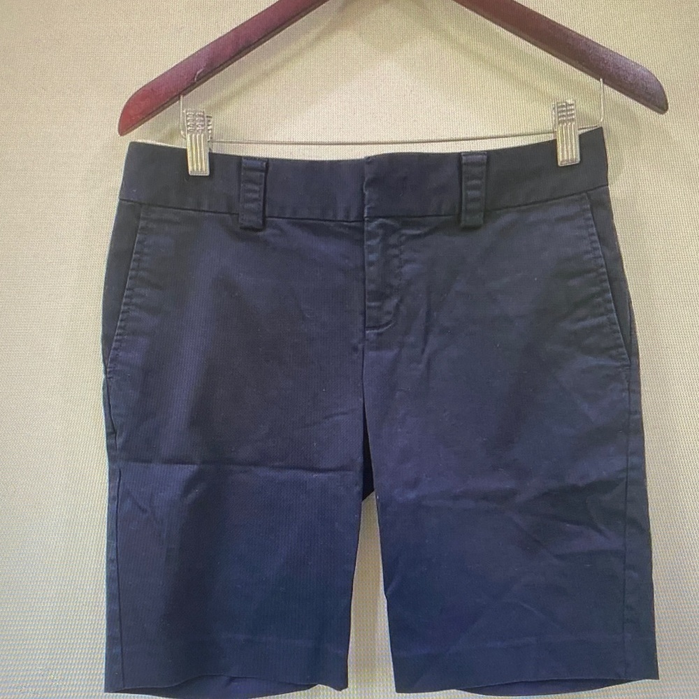 Banana Republic Navy Tailored Bermuda Shorts